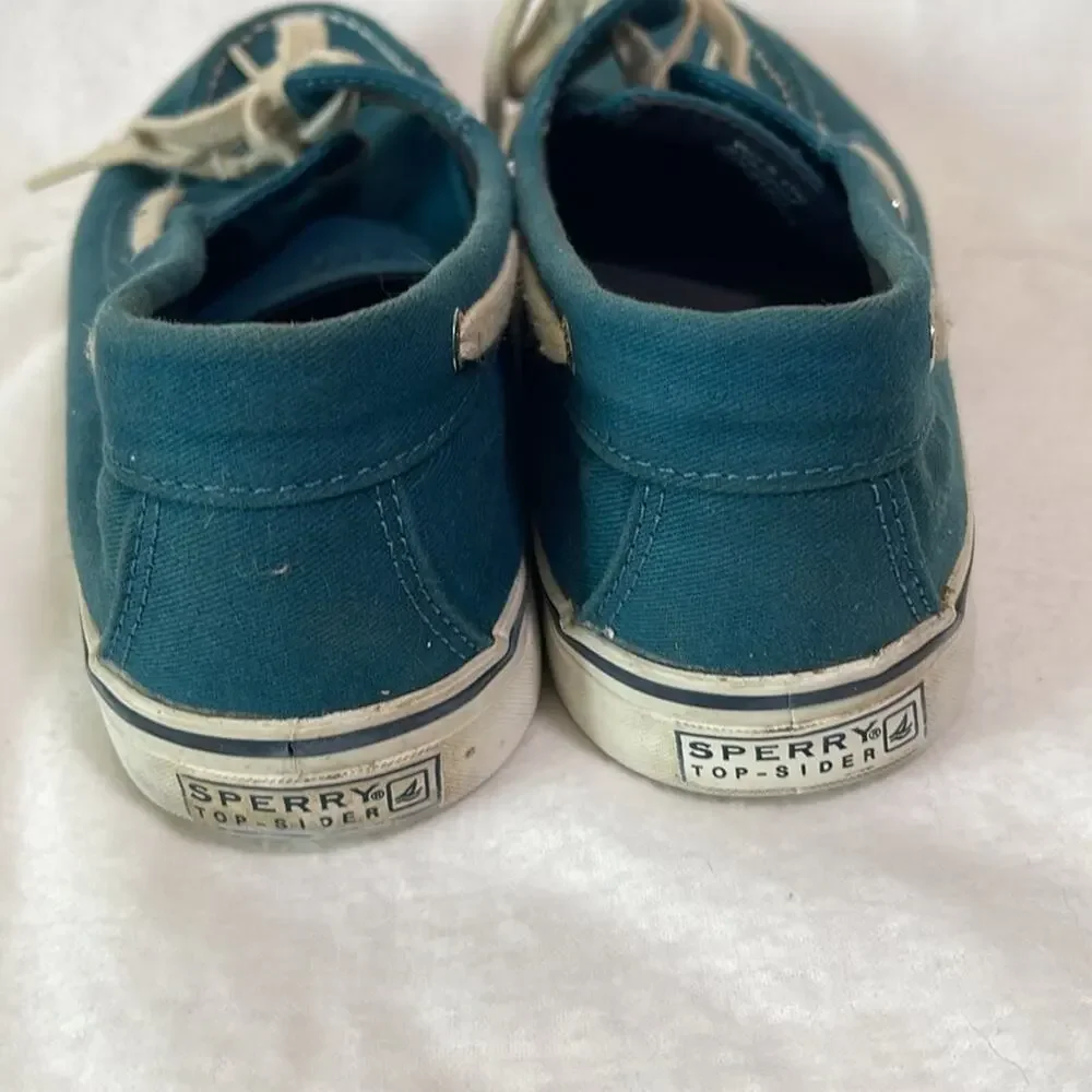 Sperry Women's Blue Canvas Boat Shoes